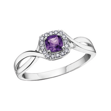 Load image into Gallery viewer, Halo Birthstone Rings
