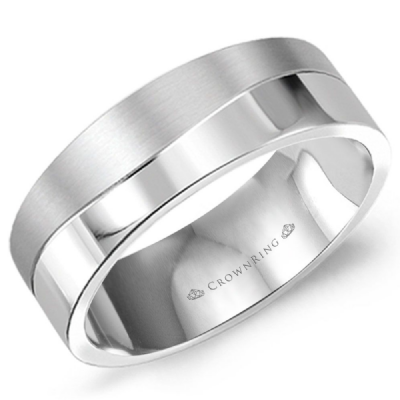 White Gold Gents Band