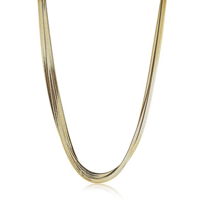 Italgem -  Gold-IP-S.Steel Herringbone Chain