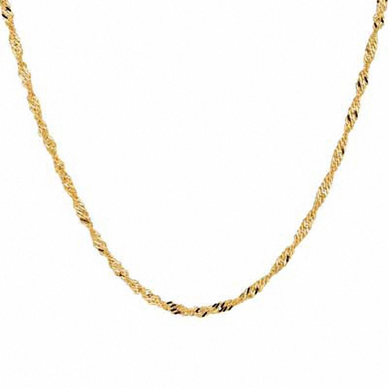10K Yellow Gold Singapore Chain