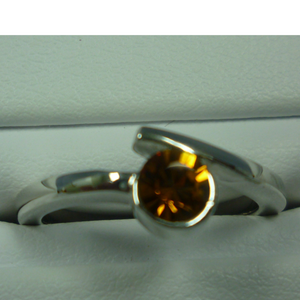Silver November Birthstone Ring