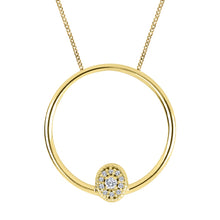 Load image into Gallery viewer, Fire &amp; Ice Diamond &amp; Gold Pendant &amp; Earrings
