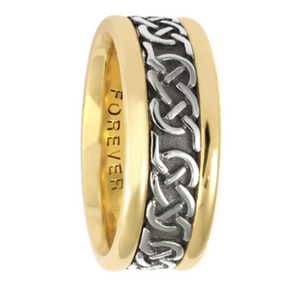 Ladies Celtic Love Knot Gold Band - Nasselquist Jewellers