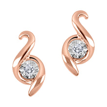Load image into Gallery viewer, Rose Gold Canadian Diamond Pendant &amp; Earrings
