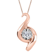 Load image into Gallery viewer, Rose Gold Canadian Diamond Pendant &amp; Earrings
