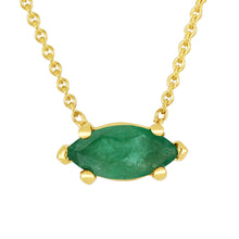Load image into Gallery viewer, Yellow Gold Emerald Pendant
