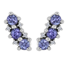Load image into Gallery viewer, White Gold Tanzanite &amp; Diamond Pendant
