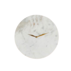 Clock - White Marble