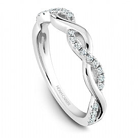 Noam Carver - Round Engagemnt Ring Criss Cross Sides w/Diamonds (BAND SOLD SEPARATELY) - Nasselquist Jewellers